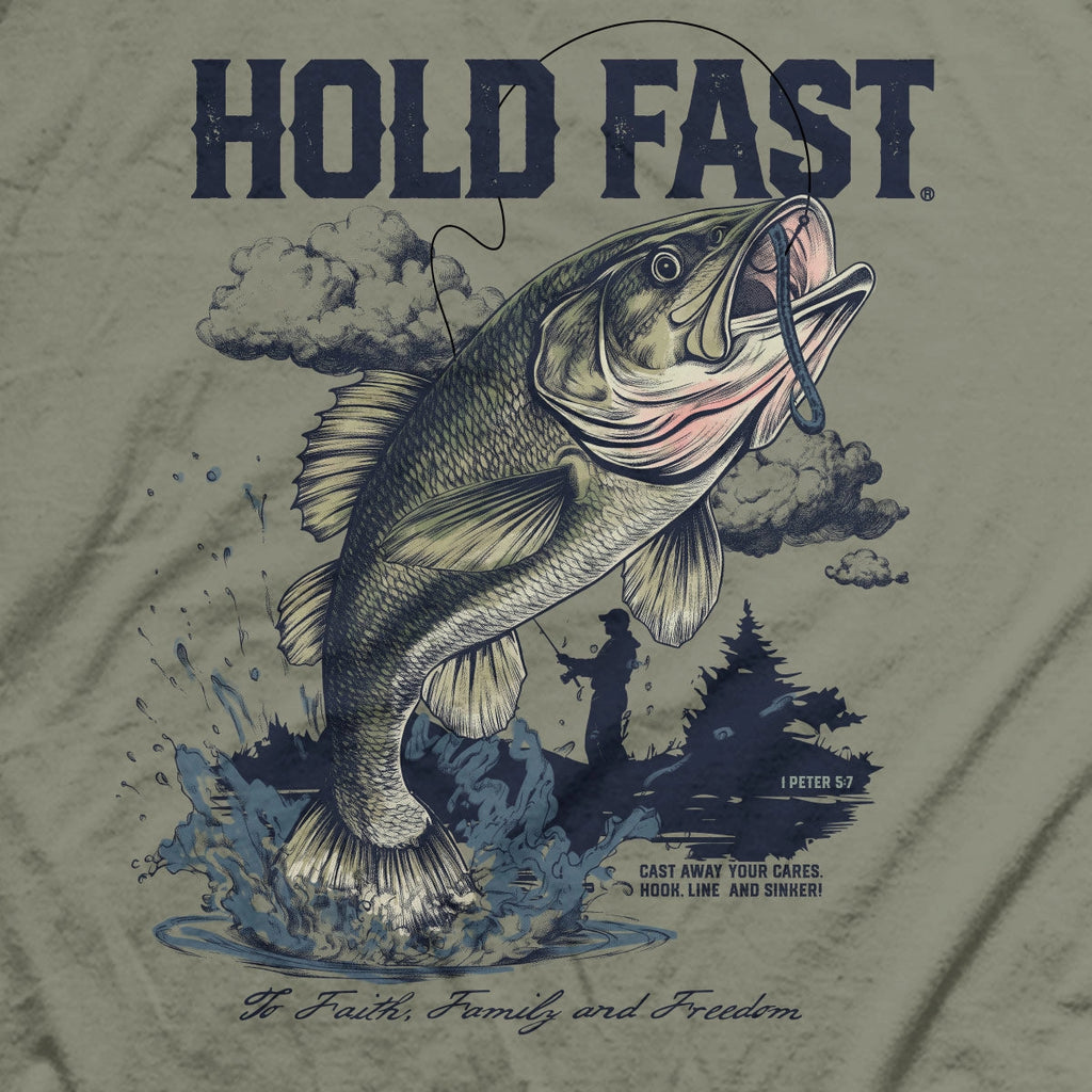 Hold Fast Men's T-Shirt Fishing