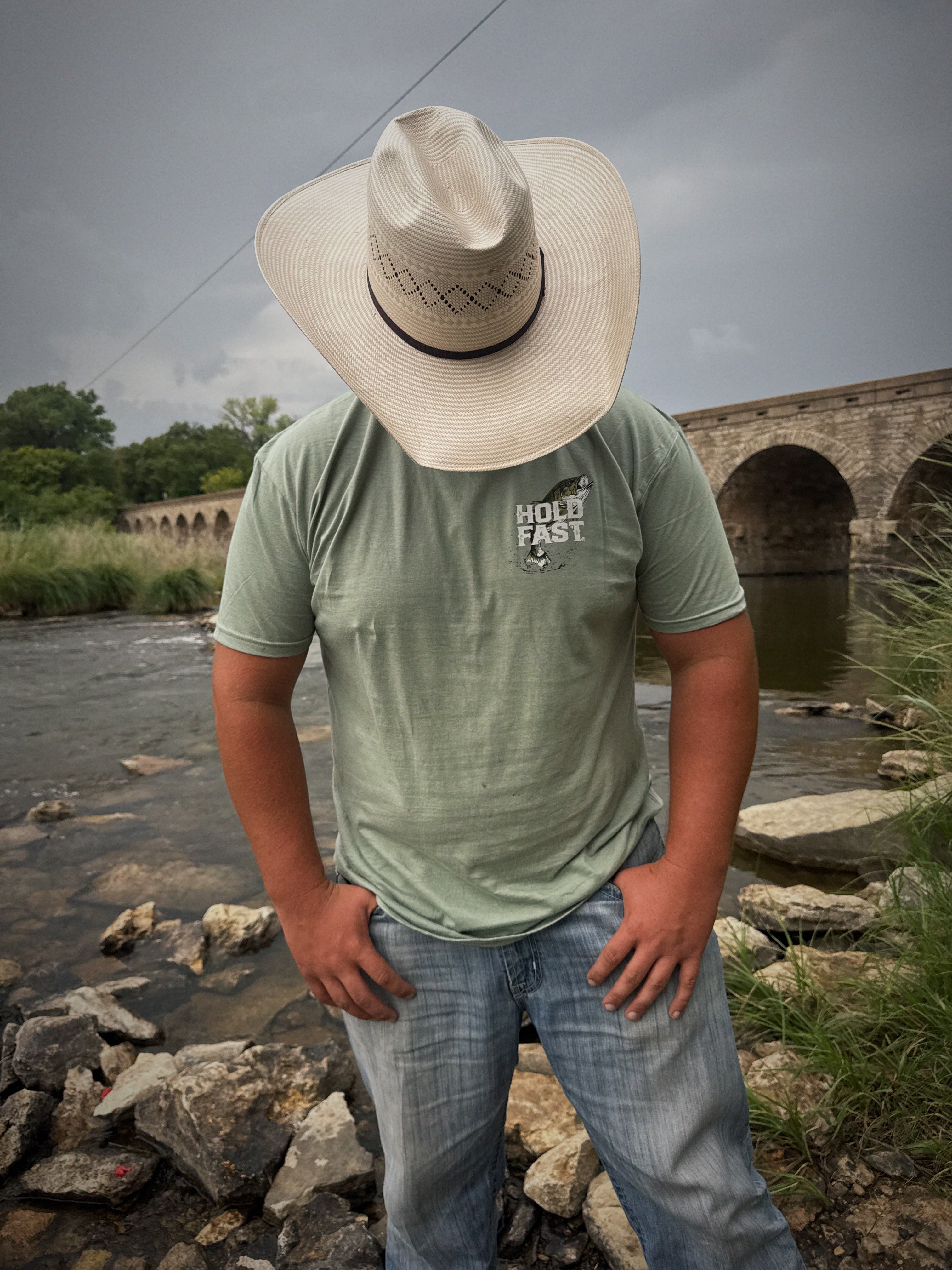 Hold Fast Men's T-Shirt Fishing