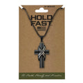 Hold Fast Mens Necklace Wrapped Flag Cross